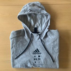 Men’s Gray Adidas Hoodie
